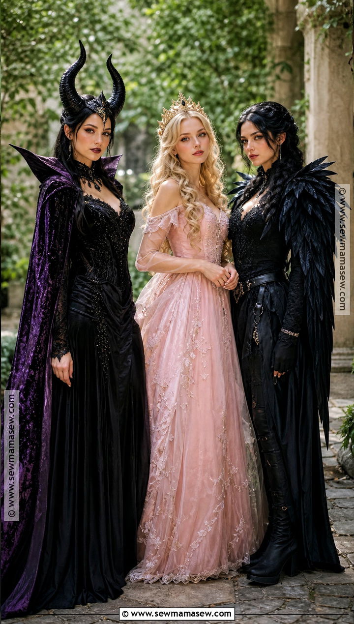 Maleficent Aurora And Diaval Costume - 30 trio disney costumes