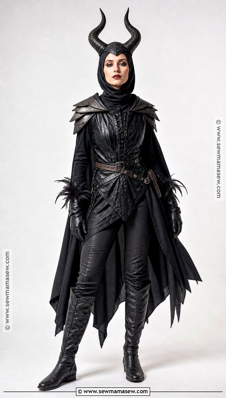 Maleficent Battle Costume With Black Armor - 50 maleficent costume ideas