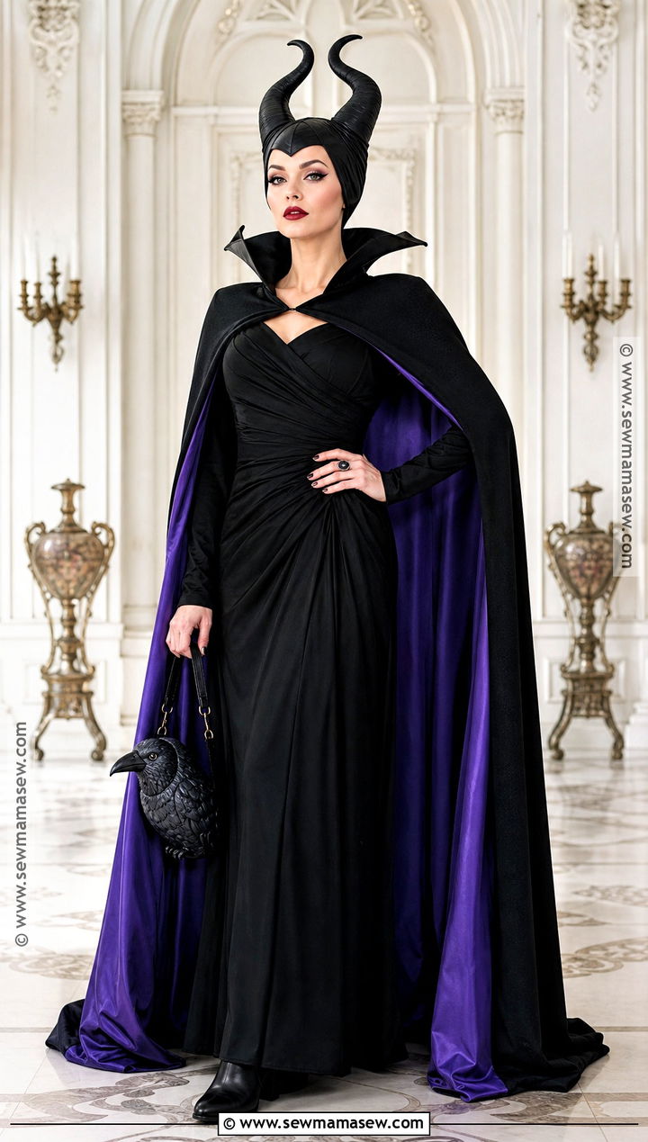 Maleficent Black Cape Costume - 30 Iconic Female Movie Characters Costumes
