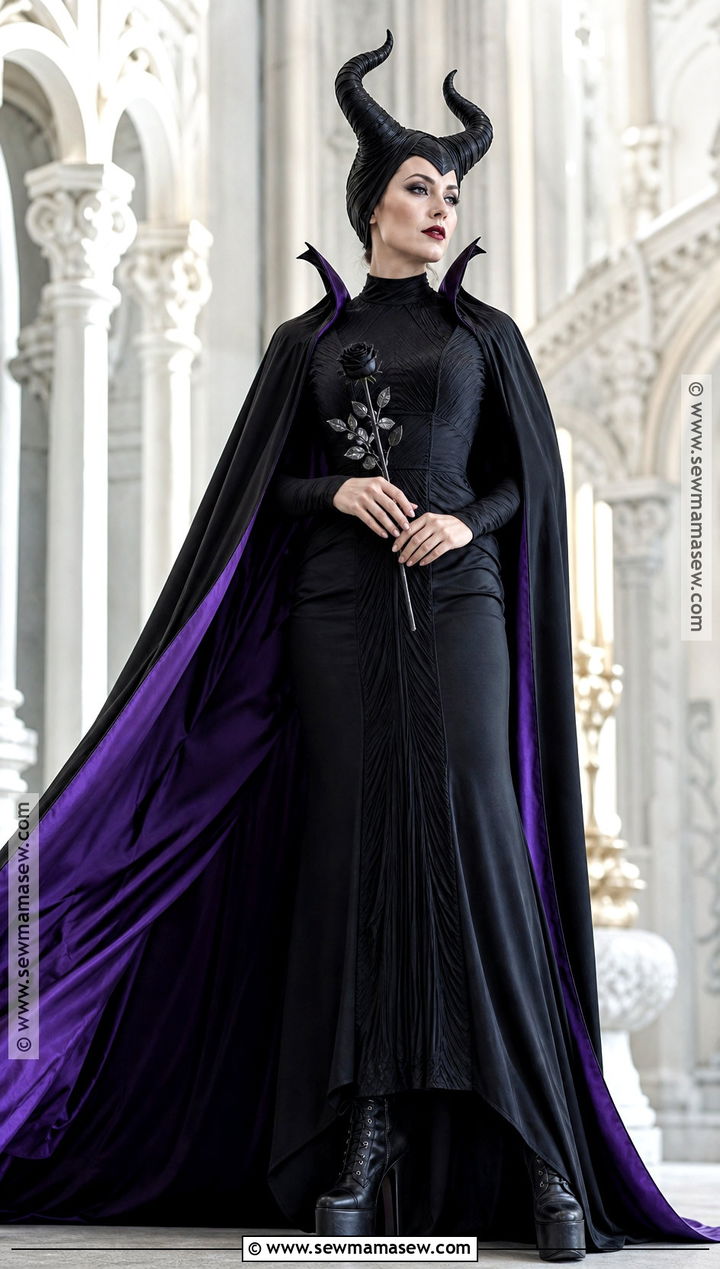 Maleficent Black Gown Film Costume - 30 Film Costume Ideas for Women