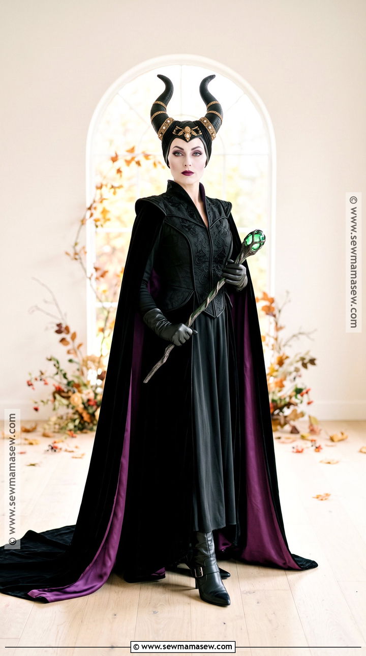 Maleficent Costume With Black Cape - 45 cool halloween costumes