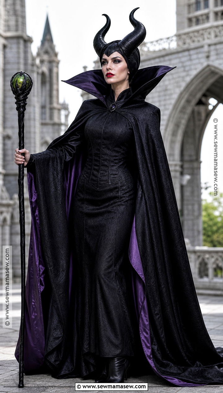 Maleficent Costume With Black Dress - 30 halloween costumes with black dress