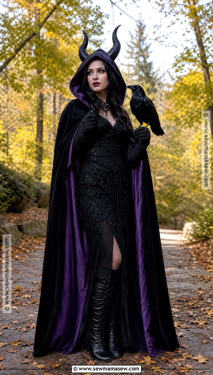 Maleficent Costume With Hooded Cloak - 50 maleficent costume ideas