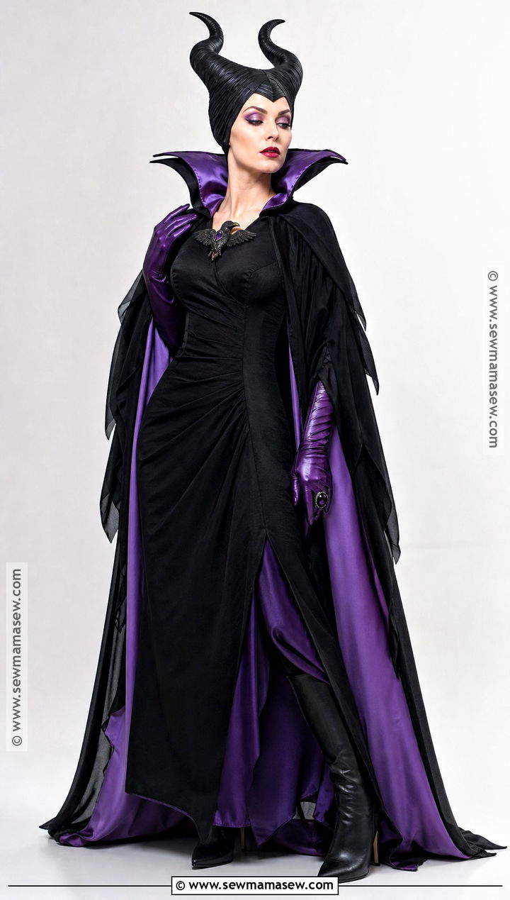 Maleficent Costume With Purple Makeup - 50 maleficent costume ideas