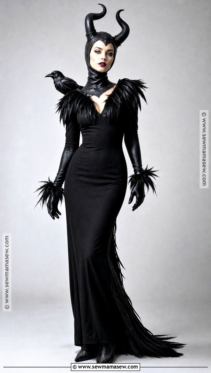Maleficent Costume With Raven Accessories - 50 maleficent costume ideas