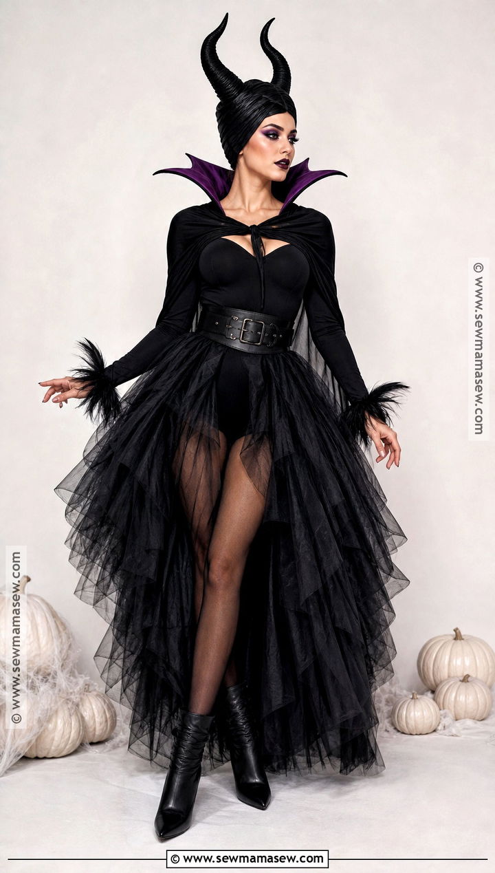 Maleficent Costume With Tulle Skirt - 50 maleficent costume ideas