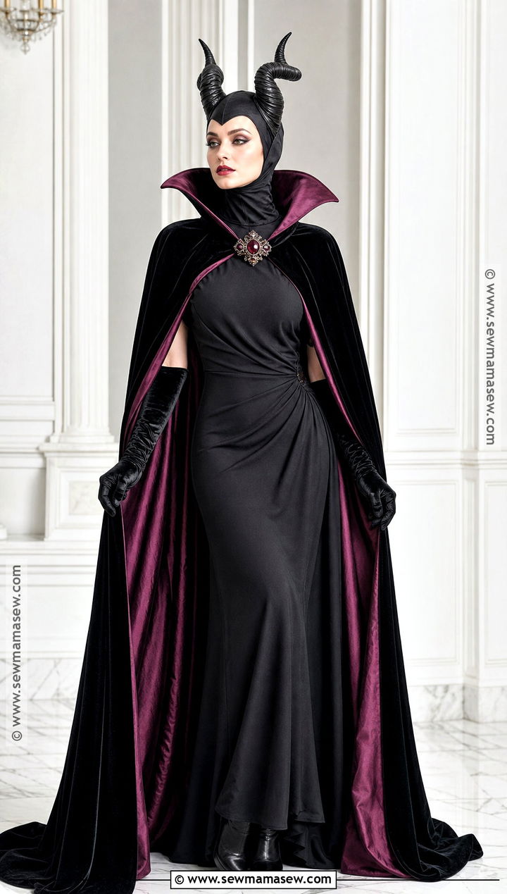 Maleficent Costume With Velvet Cape - 50 maleficent costume ideas