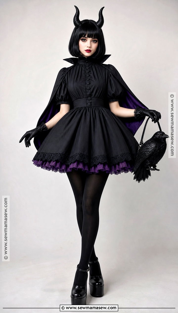 Maleficent Doll Costume With Babydoll Dress - 50 maleficent costume ideas