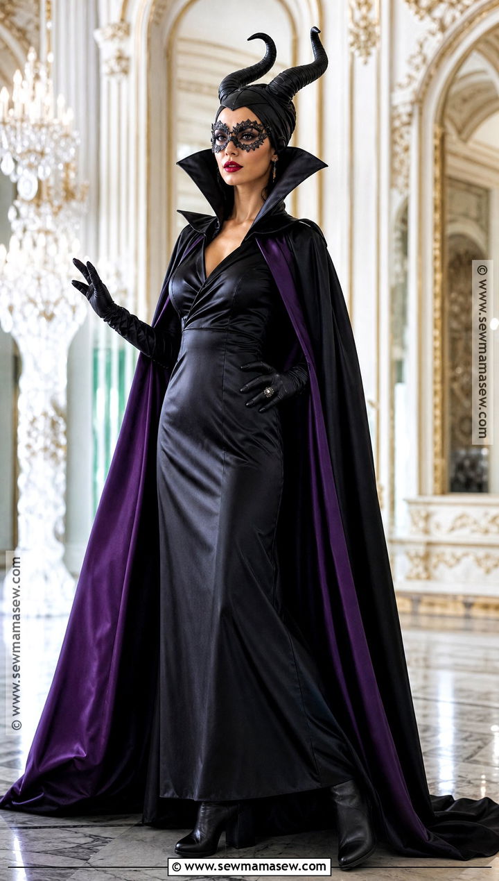 Maleficent Masquerade Costume With Eye Mask - 50 maleficent costume ideas