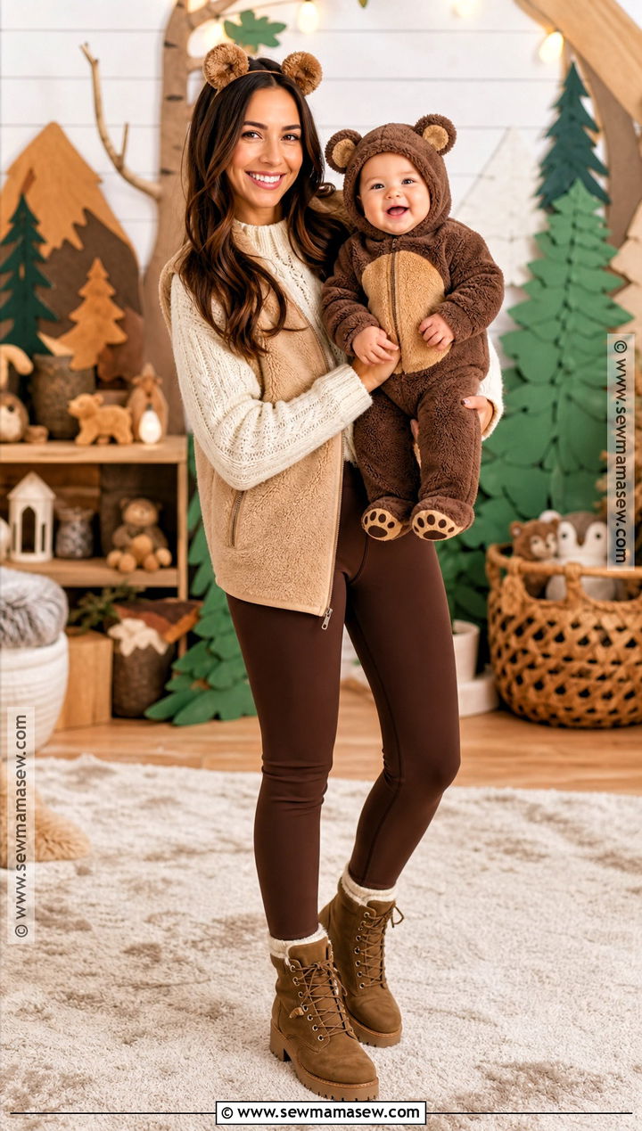 Mama Bear And Baby Bear Costume - 30 mom and baby costumes