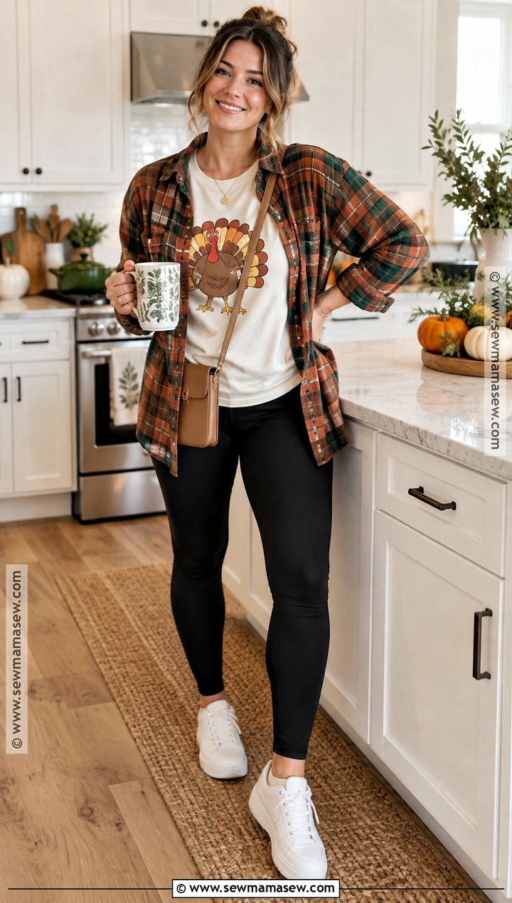 Mama Turkey Shirt With Black Leggings - 15 mama thanksgiving shirt ideas