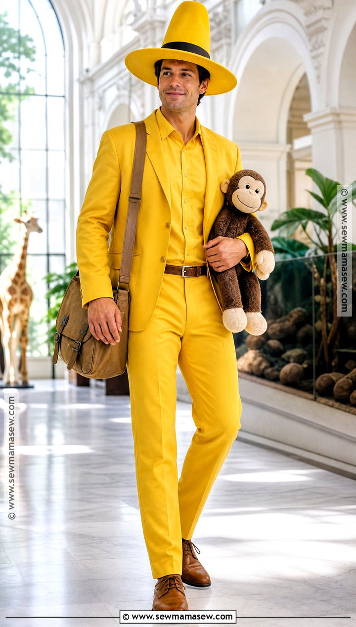 Man With The Yellow Hat Costume - 30 Yellow Halloween Costumes