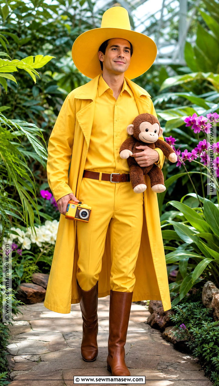 Man With The Yellow Hat Costume - 35 book characters costumes