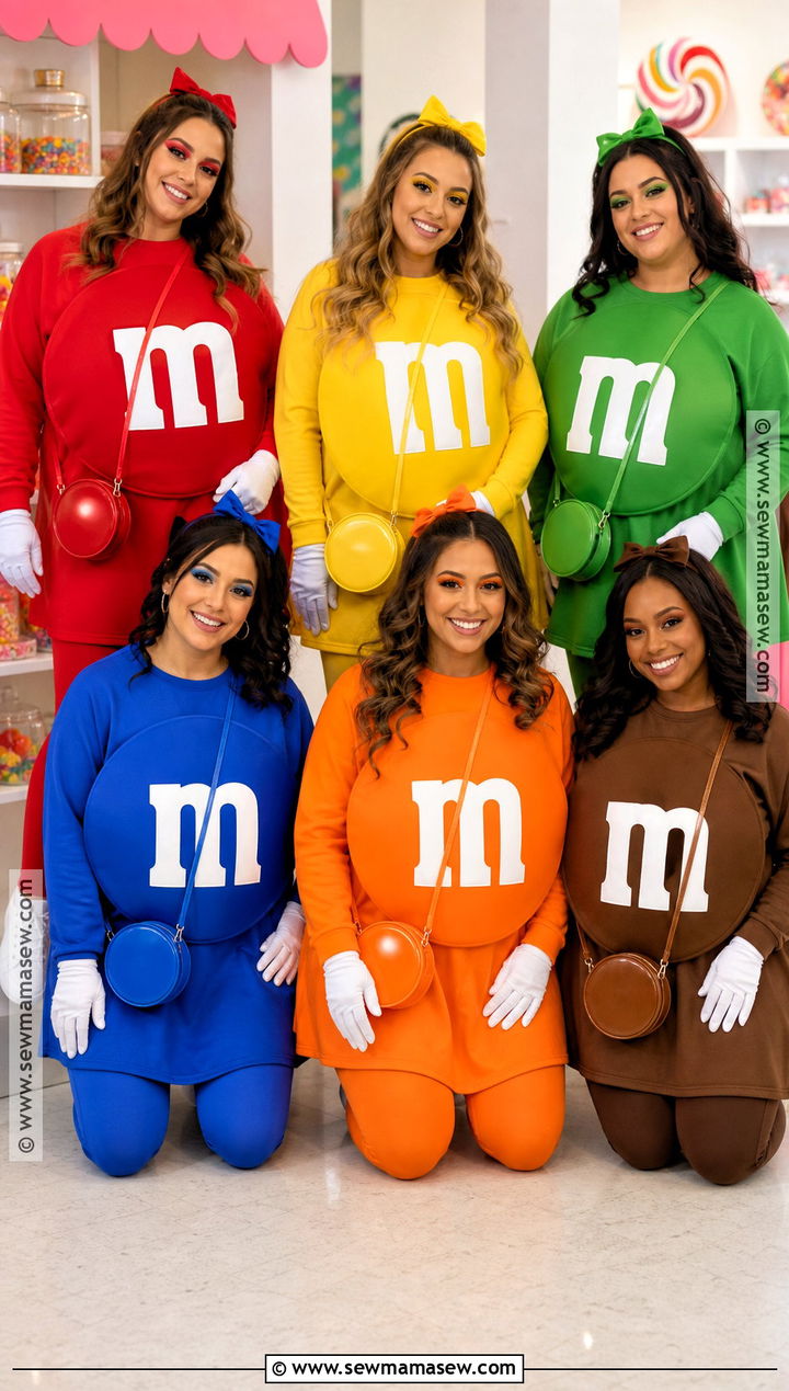 MandM Candy Group Costume - 35 girl group halloween costumes