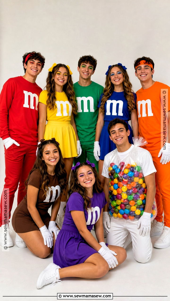 MandM Candy Group Costume - 40 Group Halloween Costumes for Teens