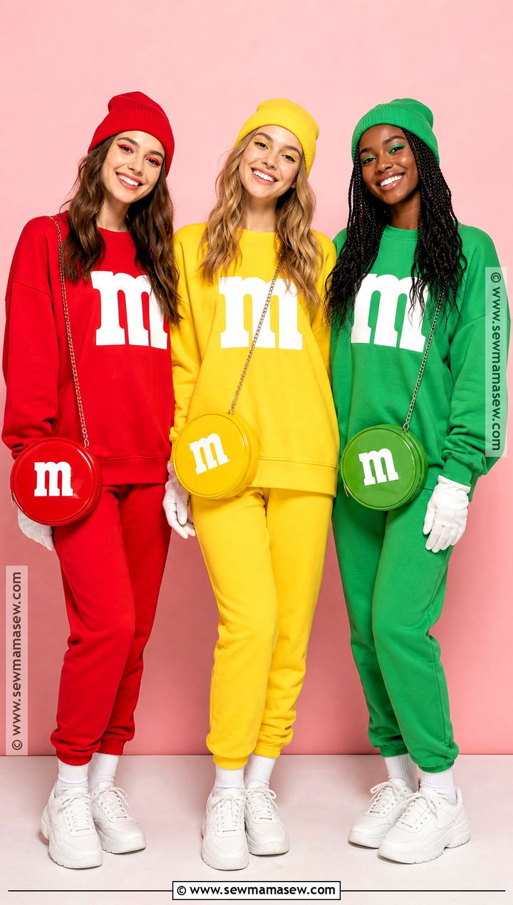 MandM Candy Trio Halloween Outfit - 30 3 Ppl Halloween Outfits