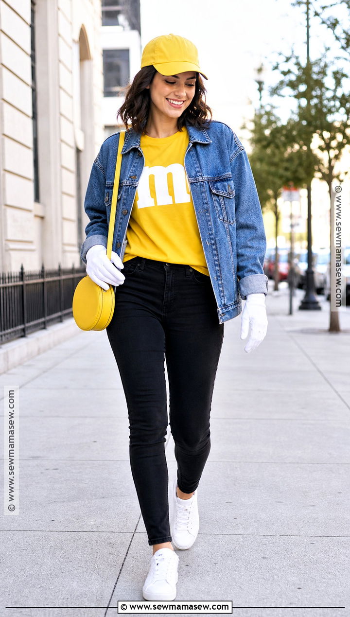 MandM Costume With A Denim Jacket - 40 m&m costume ideas