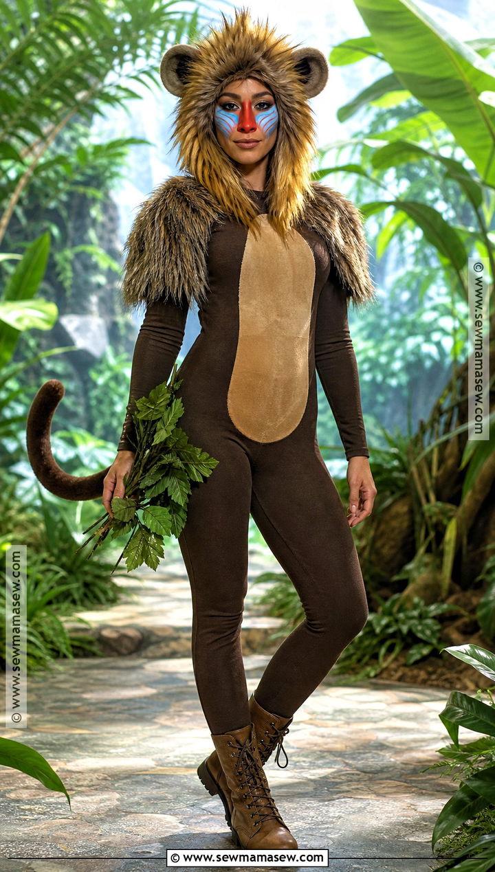 Mandrill Monkey Costume - 30 Monkey Halloween Costume Ideas for Women