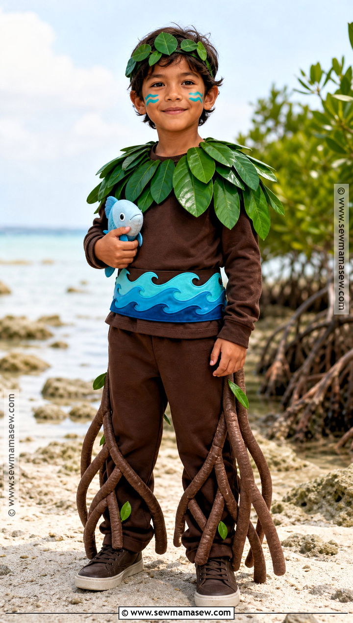 Mangrove Tree Costume With Water Roots - 30 tree costume ideas for kids