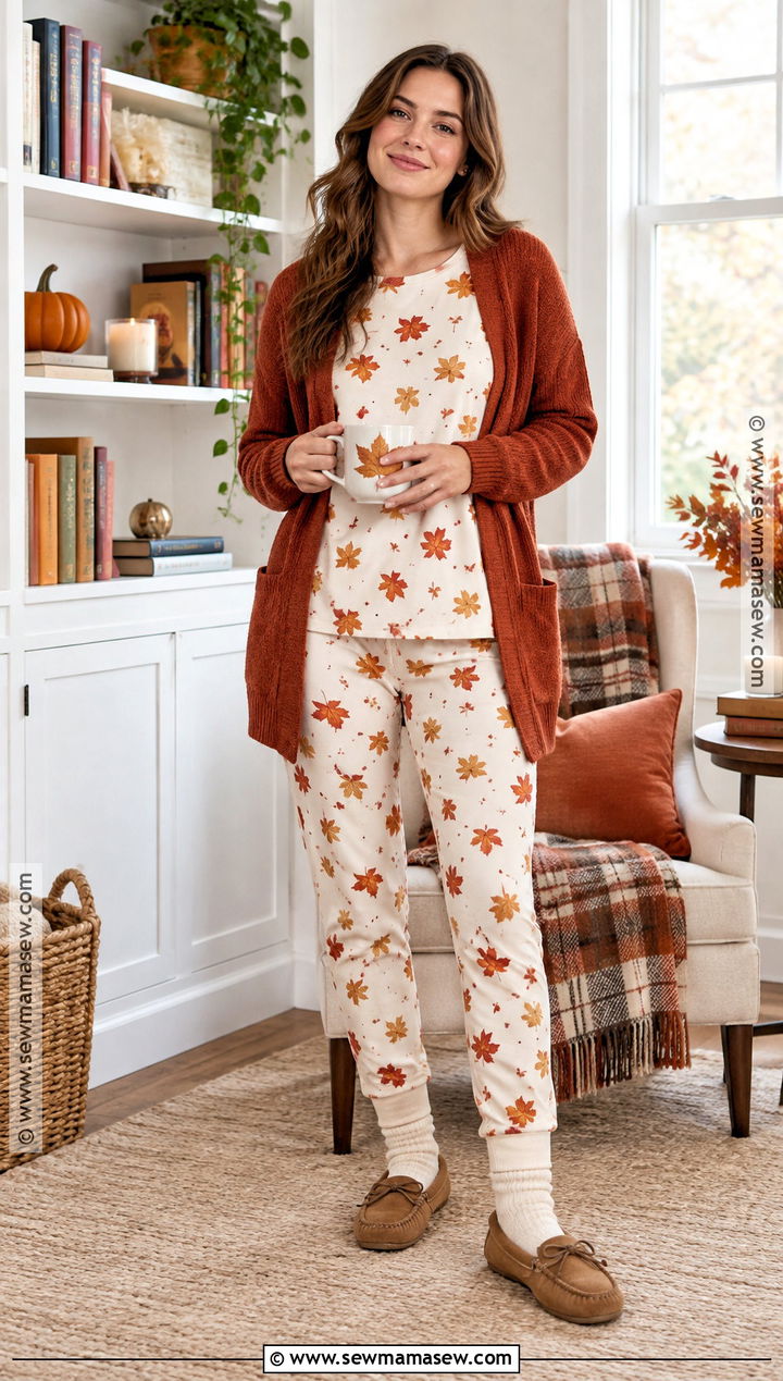 Maple Leaf Pajama Set - 20 autumn pajamas