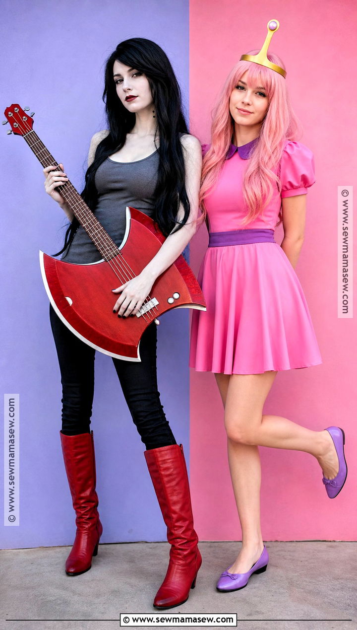 Marceline And Princess Bubblegum Costume - 40 wlw halloween costume ideas