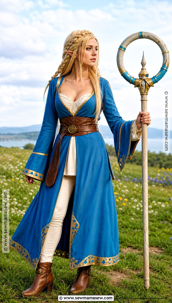 Marcille Cosplay With Blue Robe - 30 unique cosplay ideas