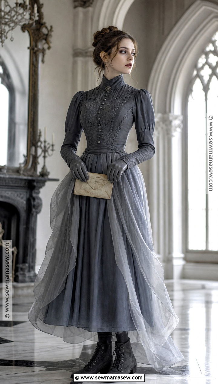 Margaret McDermott Gray Ghost Crimson Peak Costume - 30 Crimson Peak Costumes