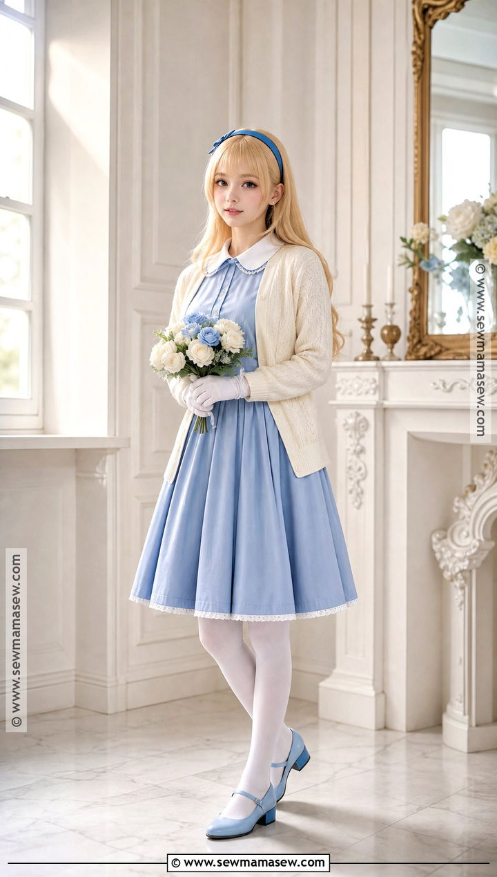 Maria Robotnik Cosplay With Blue Dress - 40 sonic cosplay ideas