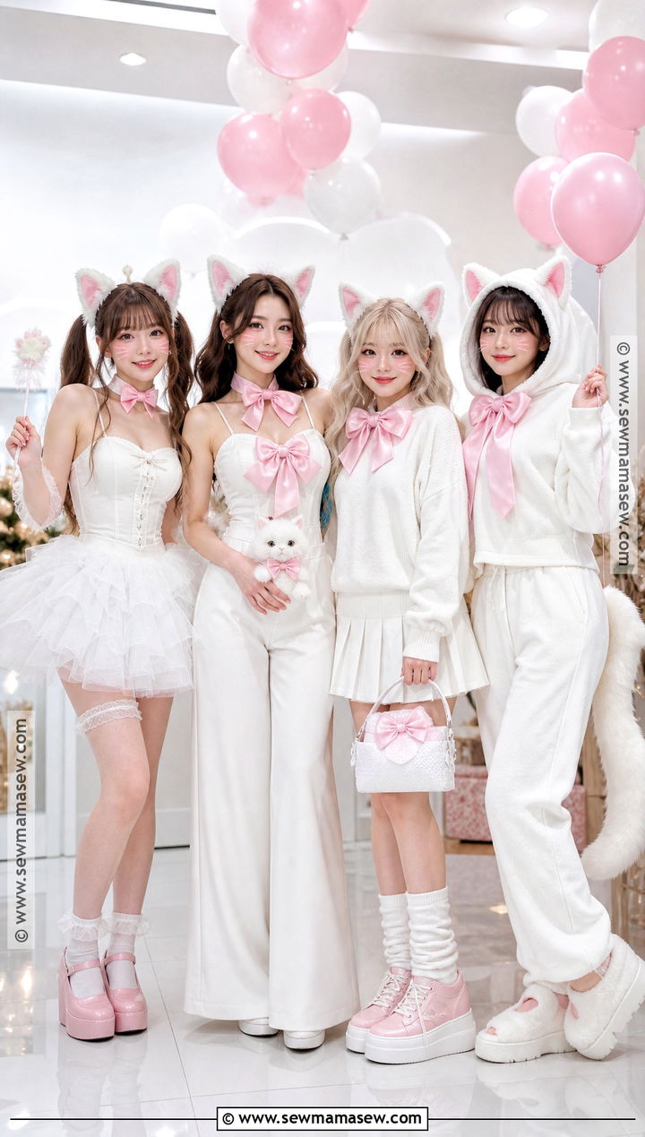 Marie Cat Group Costume With Matching Kittens - 30 marie cat costume ideas