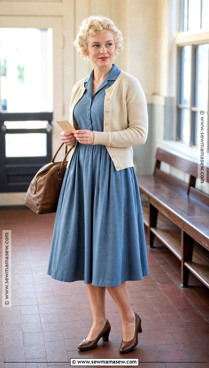 Marilyn Monroe Blue Bus Stop Dress Costume - 35 marilyn monroe costume ideas