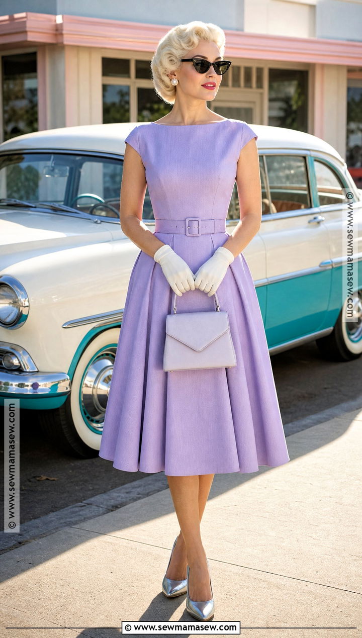 Marilyn Monroe Lavender Midi Dress Costume - 35 marilyn monroe costume ideas