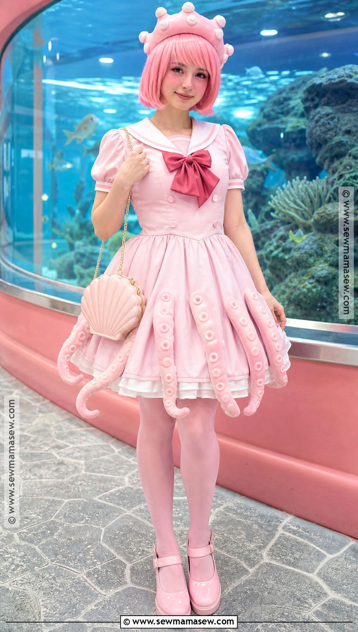 Marina Cosplay With Pink Sailor Dress - 30 animal crossing cosplay ideas