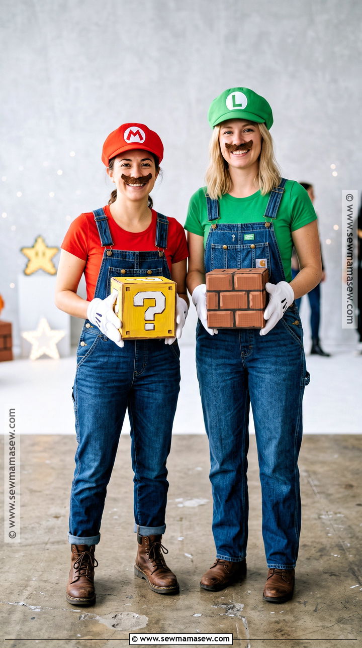 Mario And Luigi BFF Costume - 30 halloween costumes for bffs