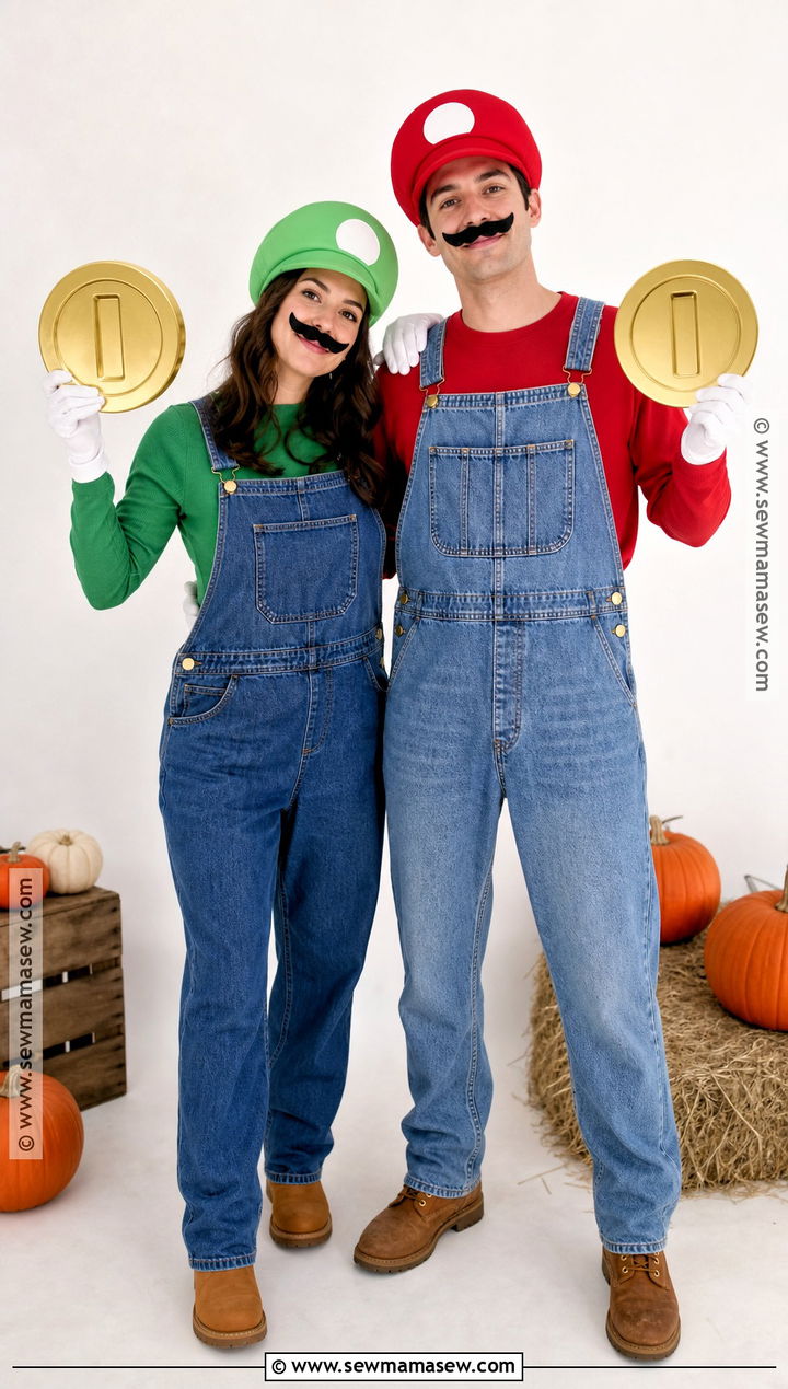 Mario And Luigi Costume - 50 couples halloween costume ideas