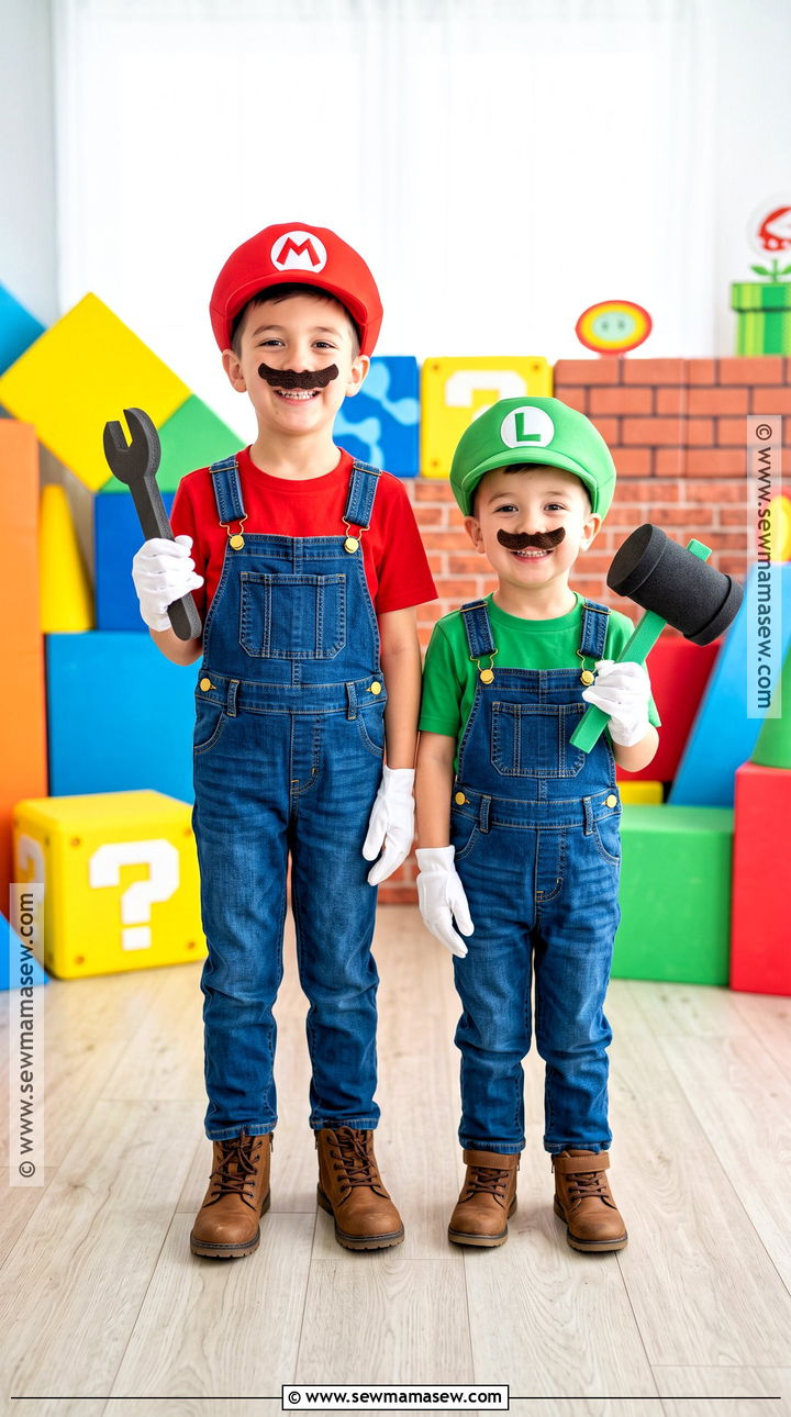Mario And Luigi Costume - 50 matching halloween costumes