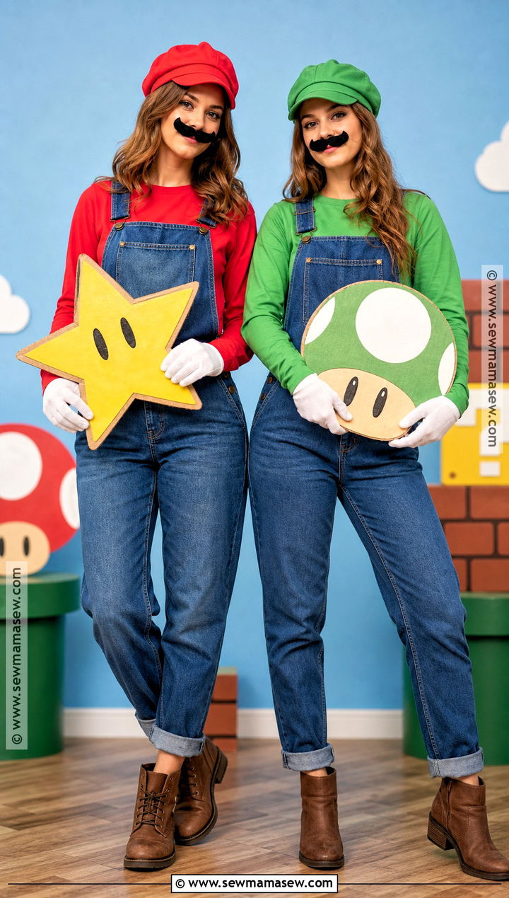 Mario And Luigi Costume - 30 halloween costumes for 2 for girls