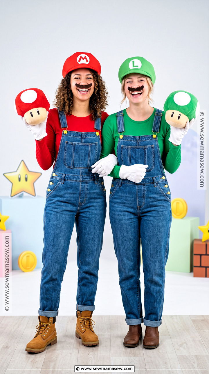 Mario And Luigi Costume - 35 best friends halloween costumes