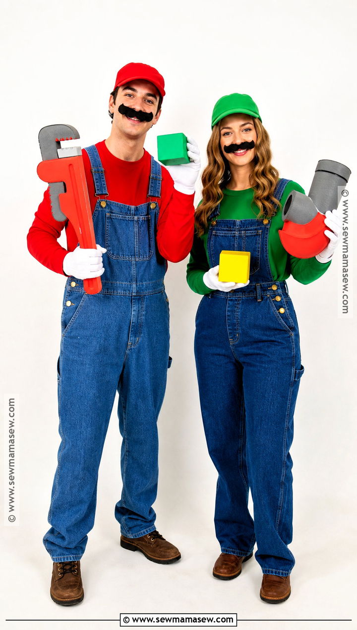 Mario And Luigi Couple Costume - 35 costumes for halloween