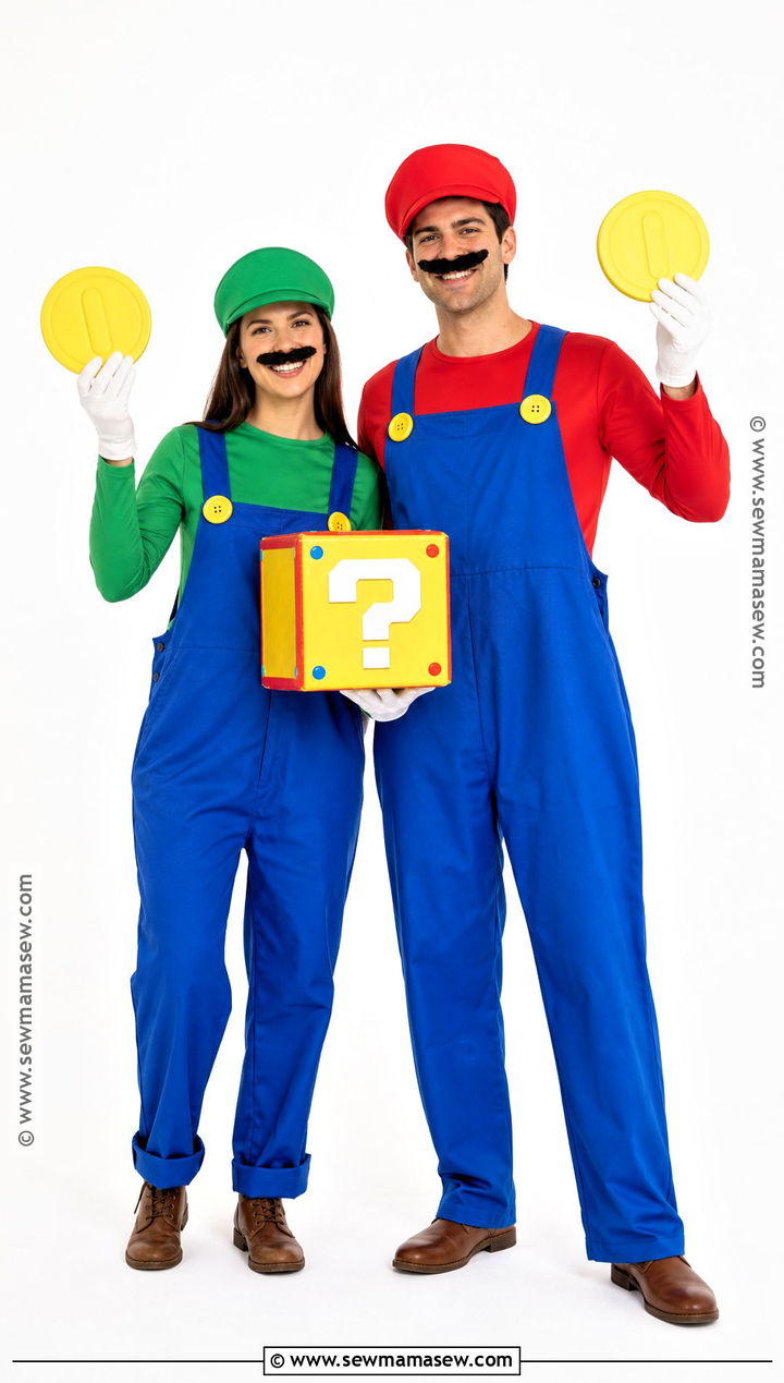 Mario And Luigi Couple Costume - 35 easy couples costume ideas