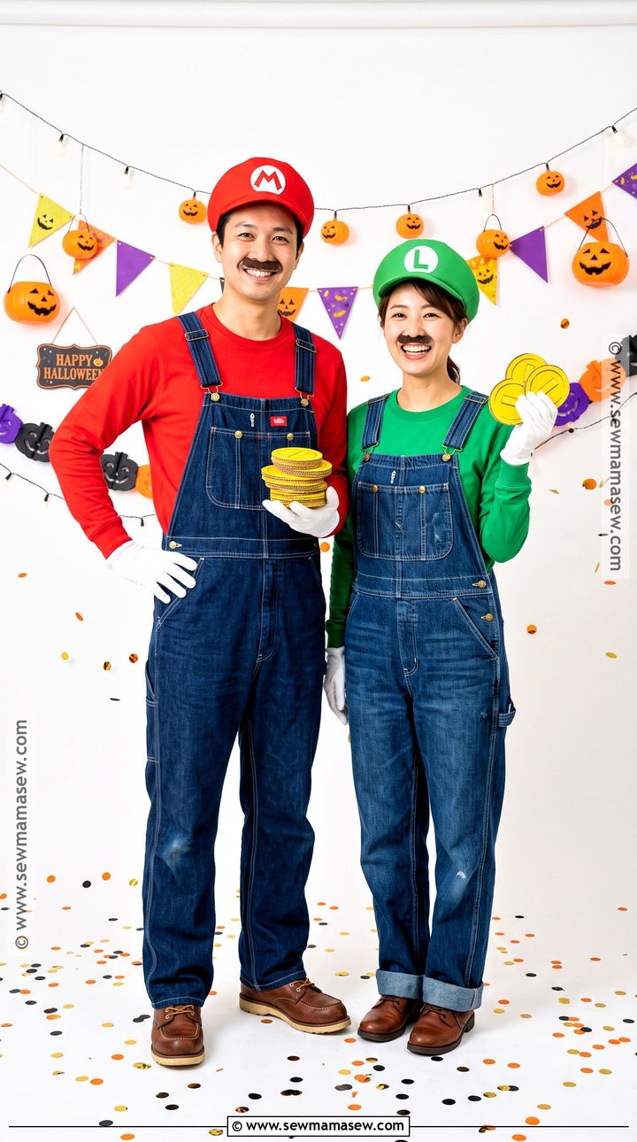 Mario And Luigi Couple Costume - 35 easy halloween costumes for couples