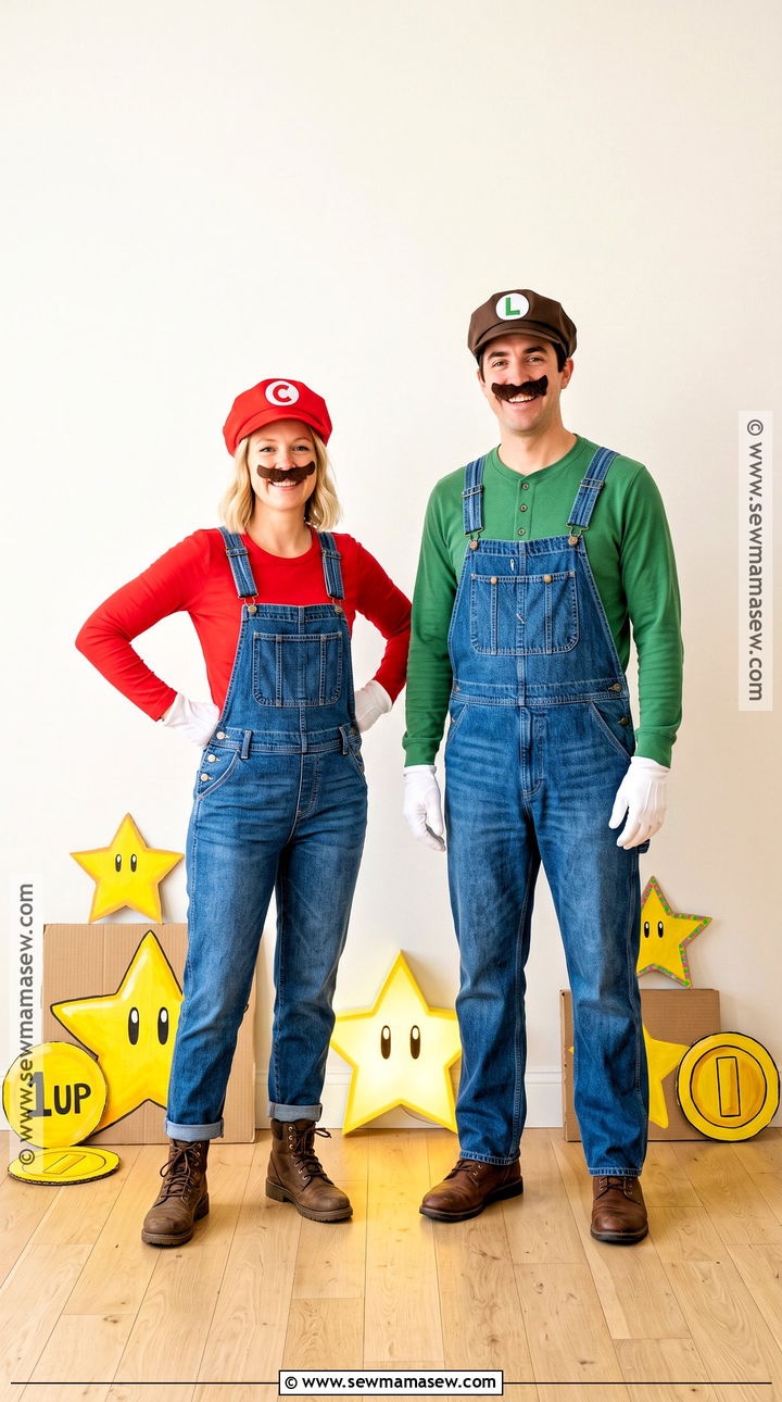Mario And Luigi Couple Costume - 35 matching couple costumes