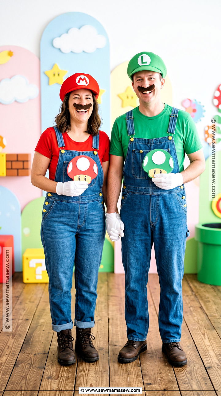 Mario And Luigi Couple Costume - 40 couple costume ideas