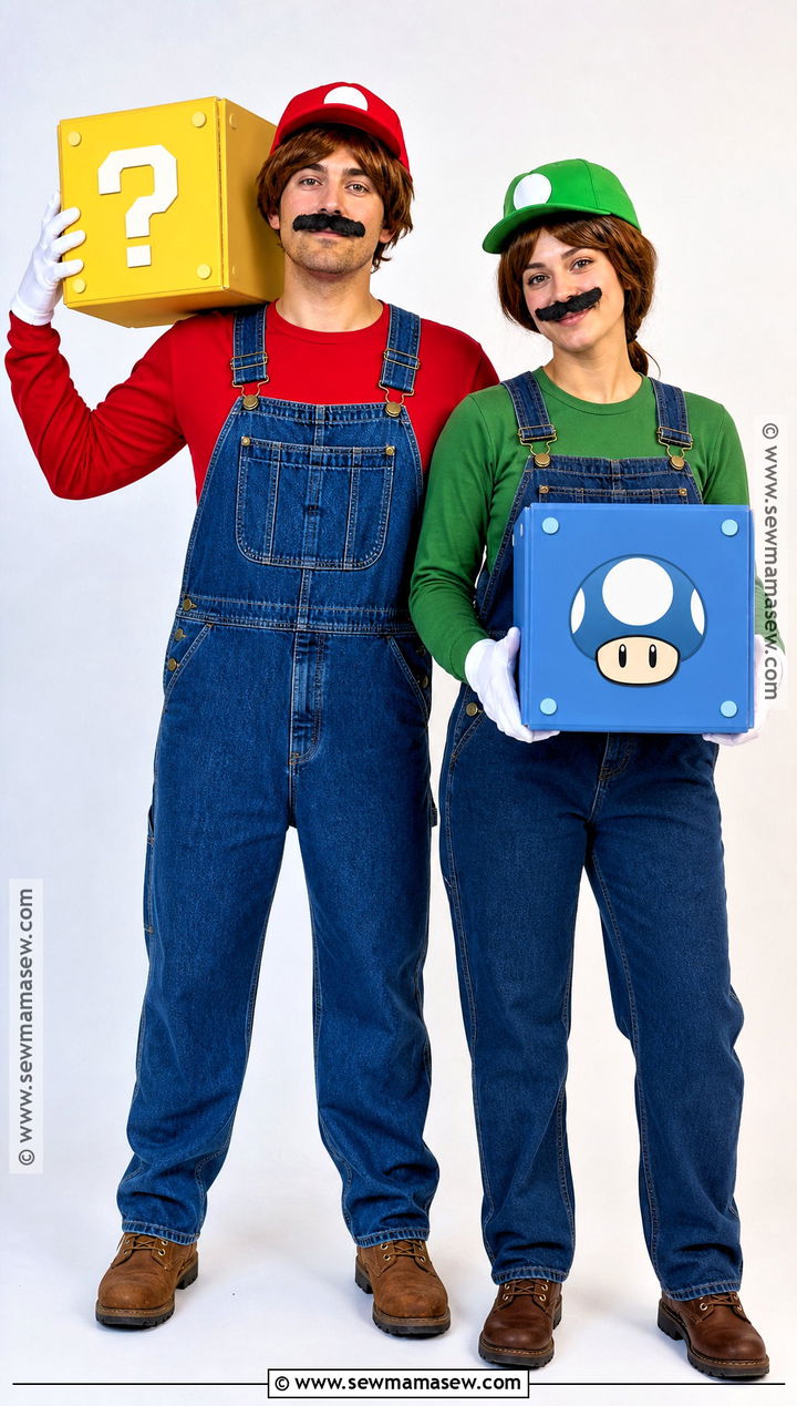 Mario And Luigi Couple Costume - 45 cool halloween costumes