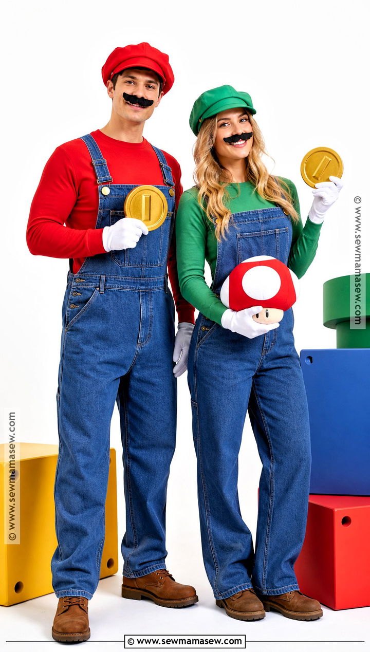Mario And Luigi Couple Costume - 50 couples costume ideas