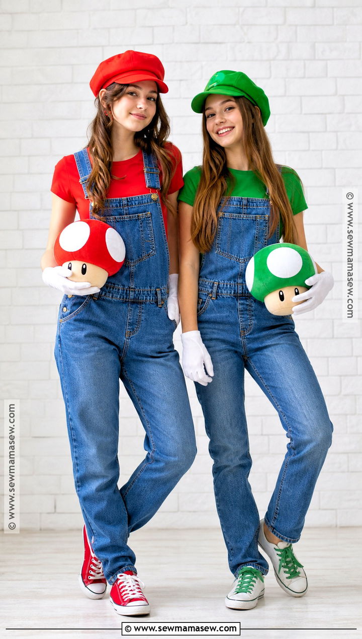 Mario And Luigi Duo Costume - 40 halloween costumes teenage girl duo