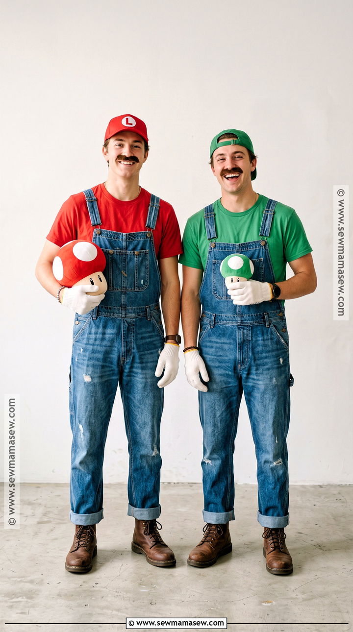 Mario And Luigi Duo Costume - 50 college halloween costume ideas