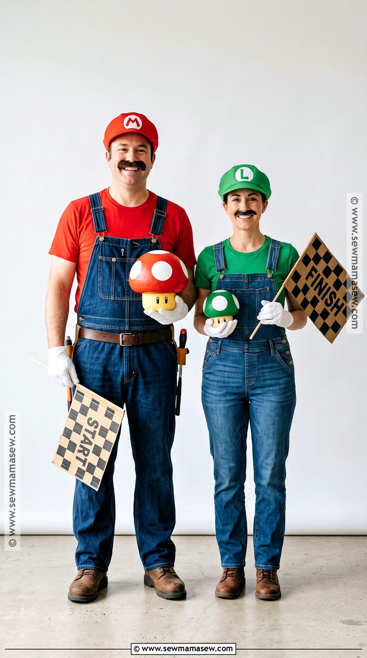 Mario And Luigi Duo Costume - 50 halloween costumes duo