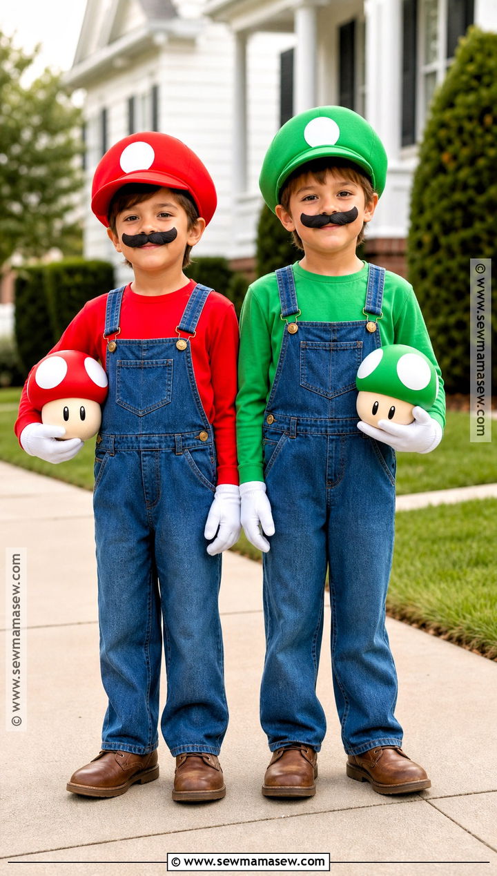 Mario And Luigi Sibling Costume - 40 sibling halloween costumes