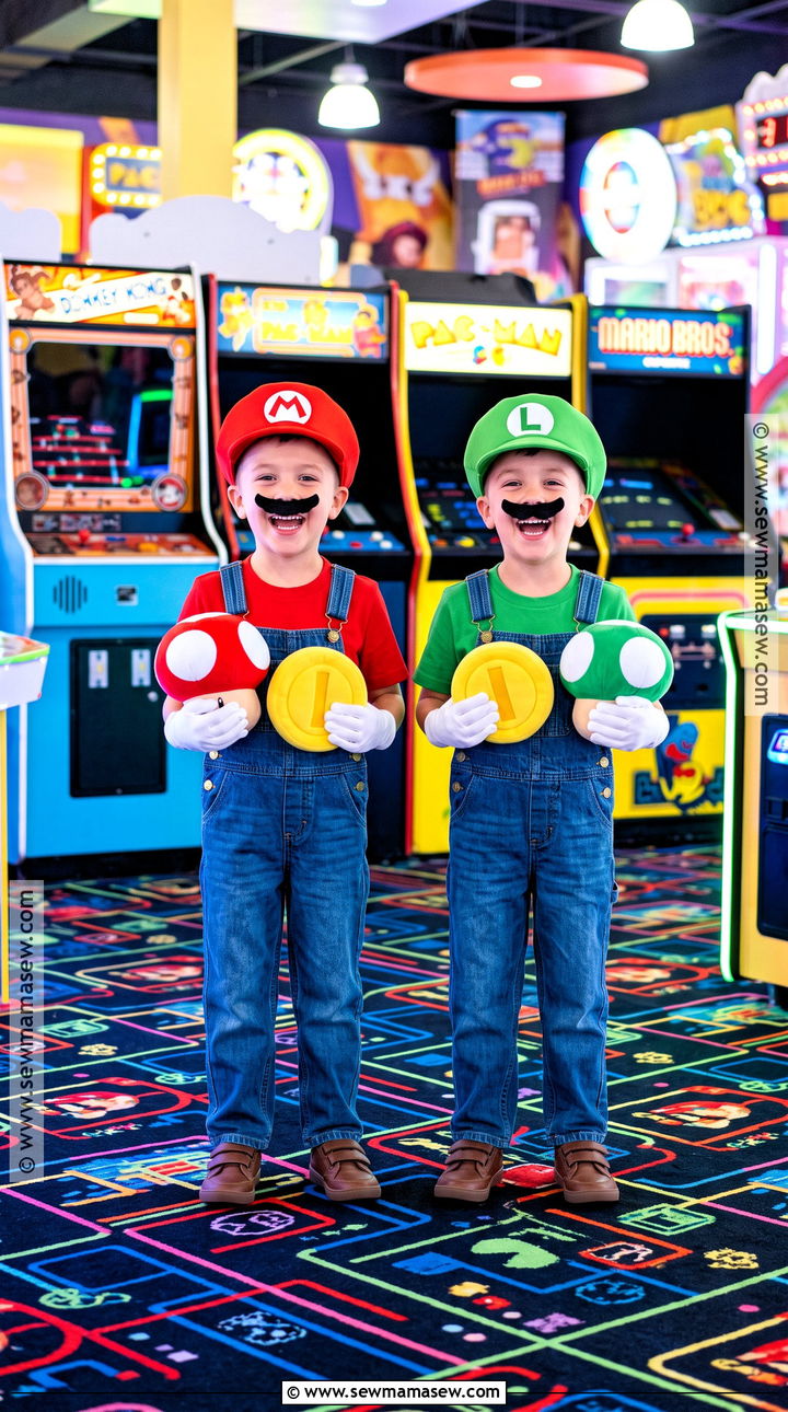 Mario And Luigi Twin Costume - 30 twins halloween costumes