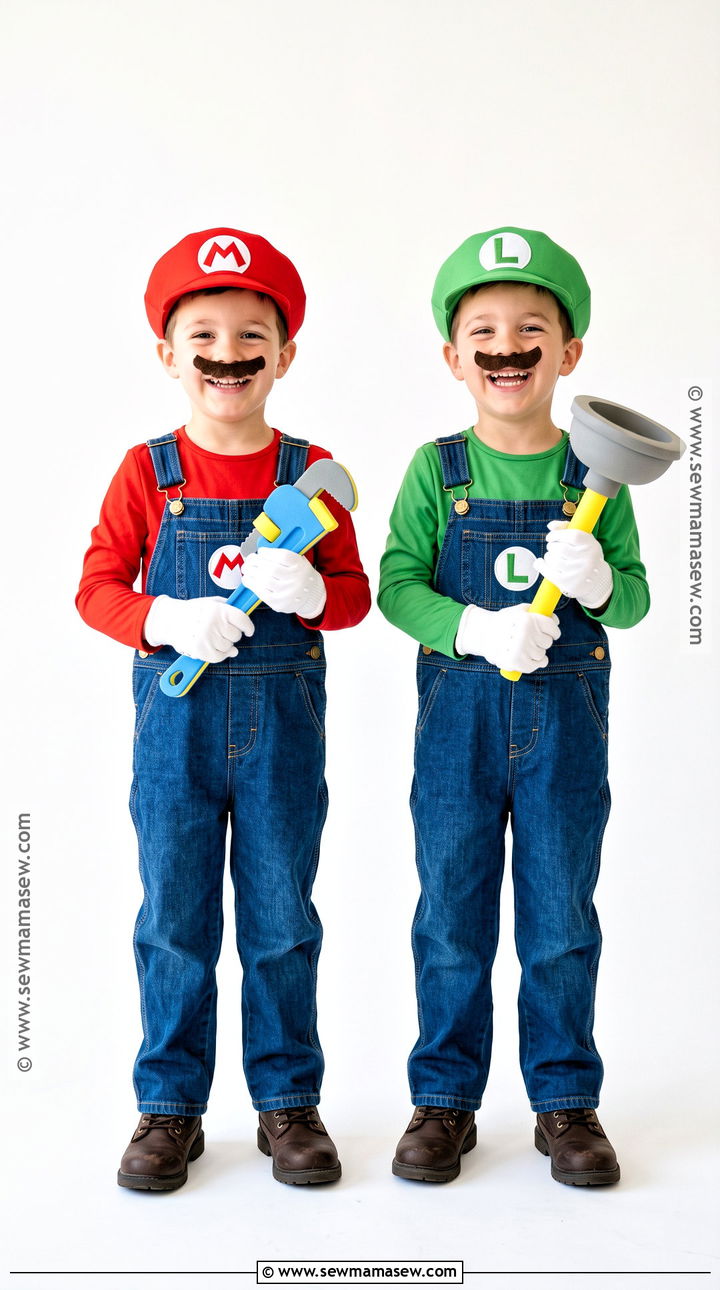 Mario And Luigi Twin Costume - 30 Twin Costume Ideas